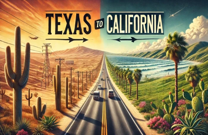  Texas to California